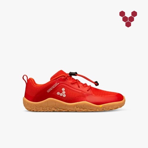 Vivobarefoot Primus Trail II FG Rød Løpesko Barn [6-XFTP]